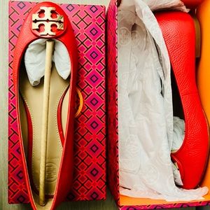 Poppy Orange Tory Burch Flats (8)